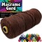 3mm Macrame Cord 3mm Thick Cords for Macrame Yarn 100% Cotton Colored Macrame Rope Cord Natural Craft Cord String Yarn Supplies 325 Feet 3 mm Cotton Macrame Cord Thin Macrame Supplies